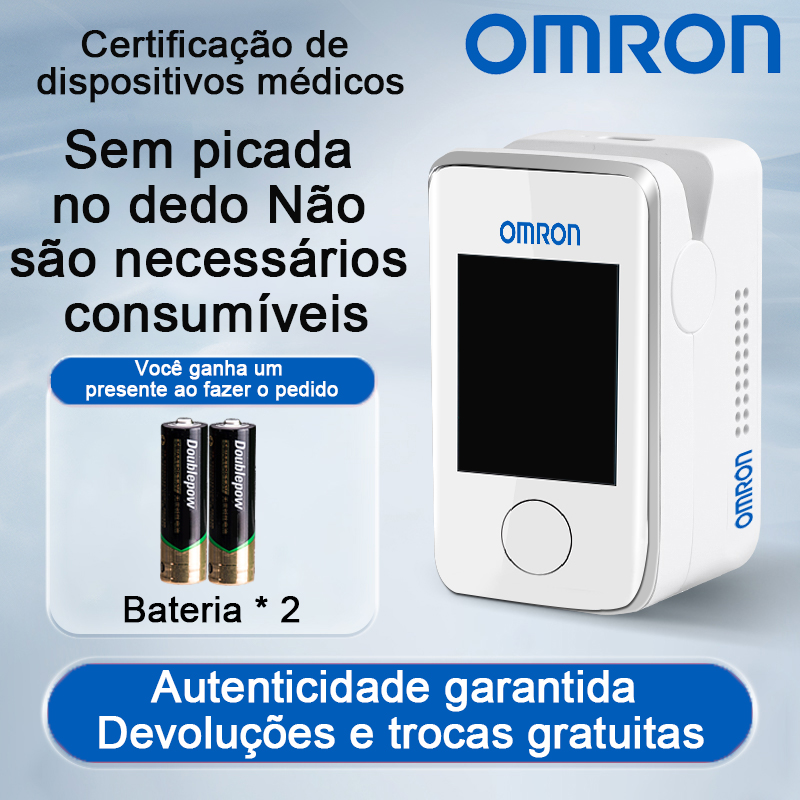 [Tratamento médico não invasivo de alta precisão] Medição de glicose no sangue + medição de pressão arterial (bateria incluída)